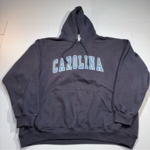 Vintage North Carolina Tar Heels Pullover Hoodie Sweatshirt XL *See Description